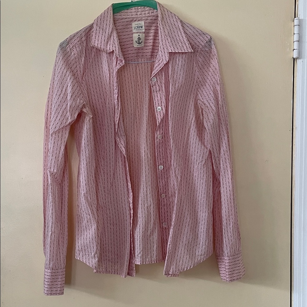J. Crew Women’s Pink Button-Down Shirt
